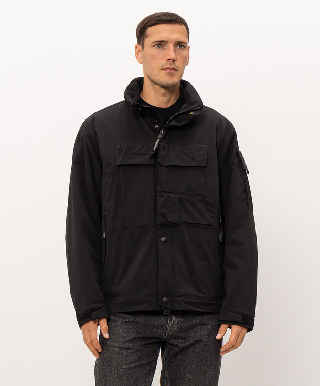 C.P. Company Metropolis Черная куртка с принтом логотипа LOW002A110739A изображение 3