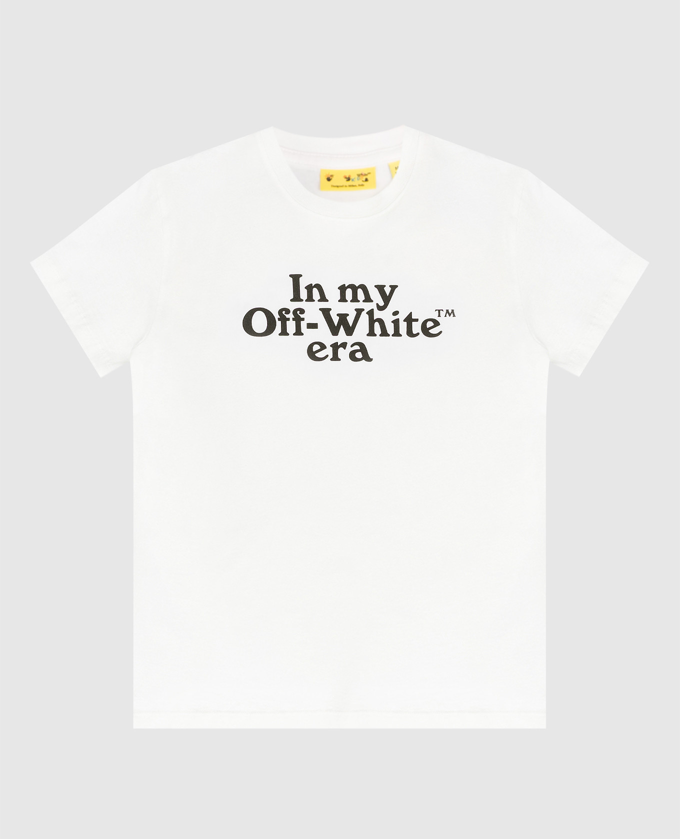 Детская белая футболка с принтом