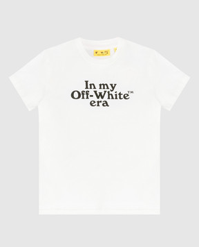 Off-White Дитяча біла футболка з принтом 44BAA002S26J007