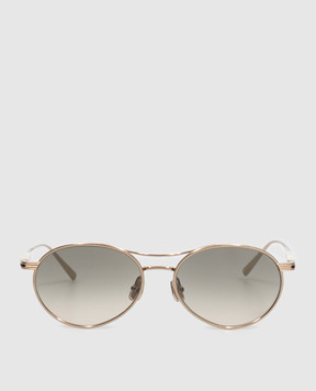 Brunello Cucinelli Золотые солнцезащитные очки MOCMULTS43