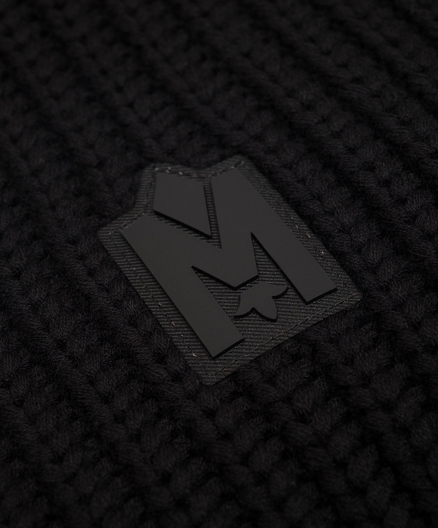 Mackage Чорний шарф з вовною NELL зображення 3