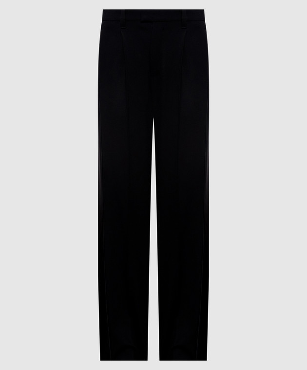 Brunello Cucinelli Черные брюки из шерсти MG553P9338