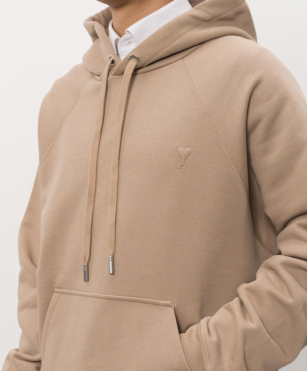Ami Paris Бежево худи USW758747m изображение 5