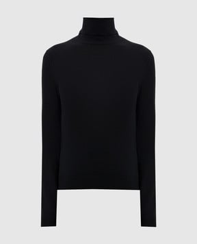 Loro Piana Чорний гольф Neo Piuma з кашеміру FAM9382sh