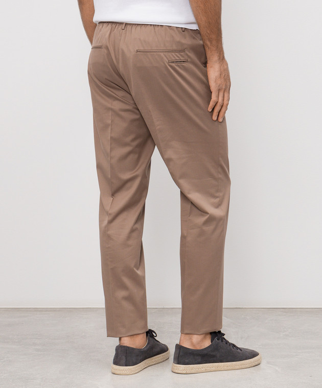 Peserico Коричневые брюки с шерстью R5422508274 изображение 4