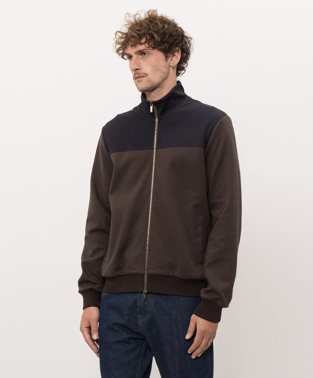 Peserico Коричневая спортивная куртка R57016J0E0081 изображение 2
