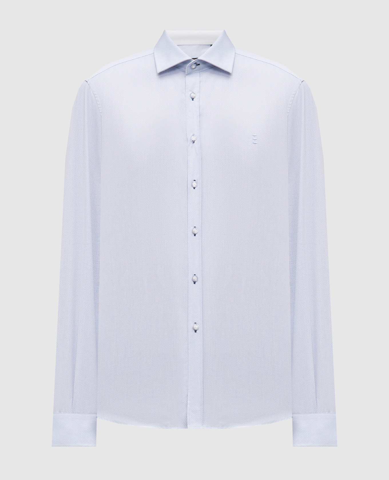 

Голубая рубашка в узоре, Голубой, Рубашки