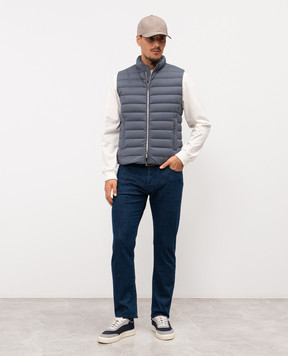 MooRER Сірий пуховий жилет CALAF CALAFS3