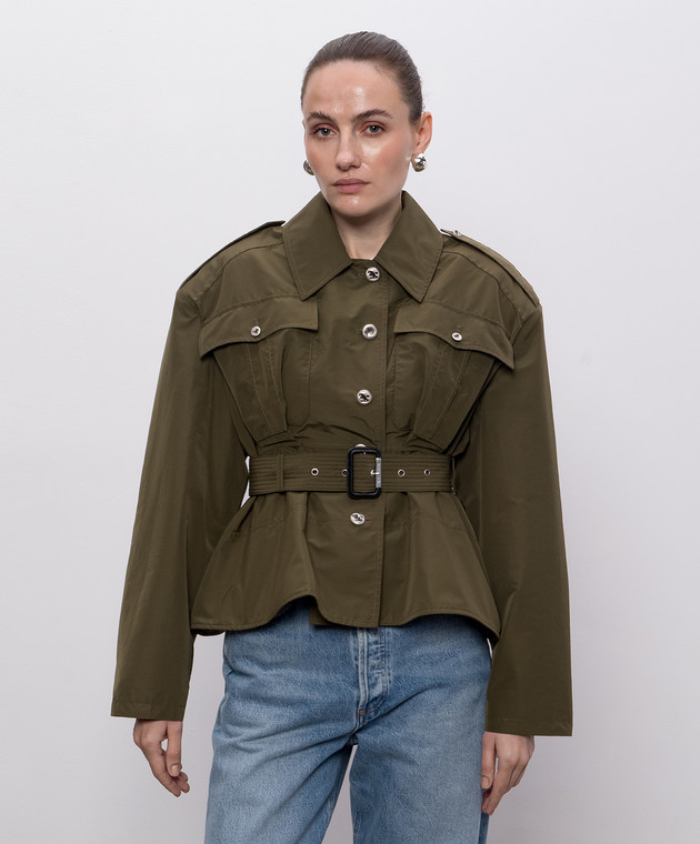 Alexander McQueen Куртка цвета хаки 875815QEAHY изображение 3