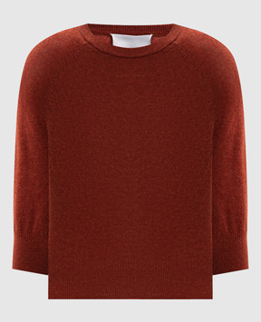 3.1 Phillip Lim Терракотовый джемпер с шерстью с короткими рукавами P26270588CWB