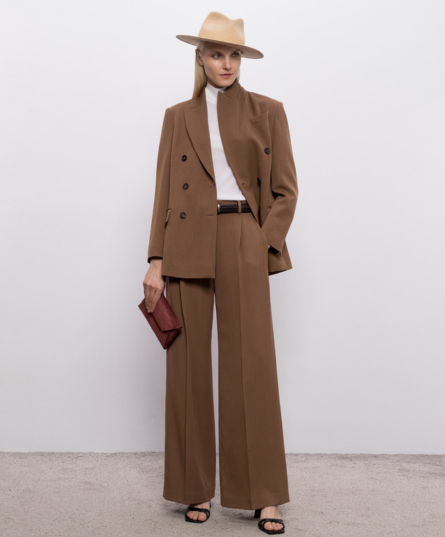 Brunello Cucinelli Топ цвета айвори из кашемира и шелка M13800004P изображение 2