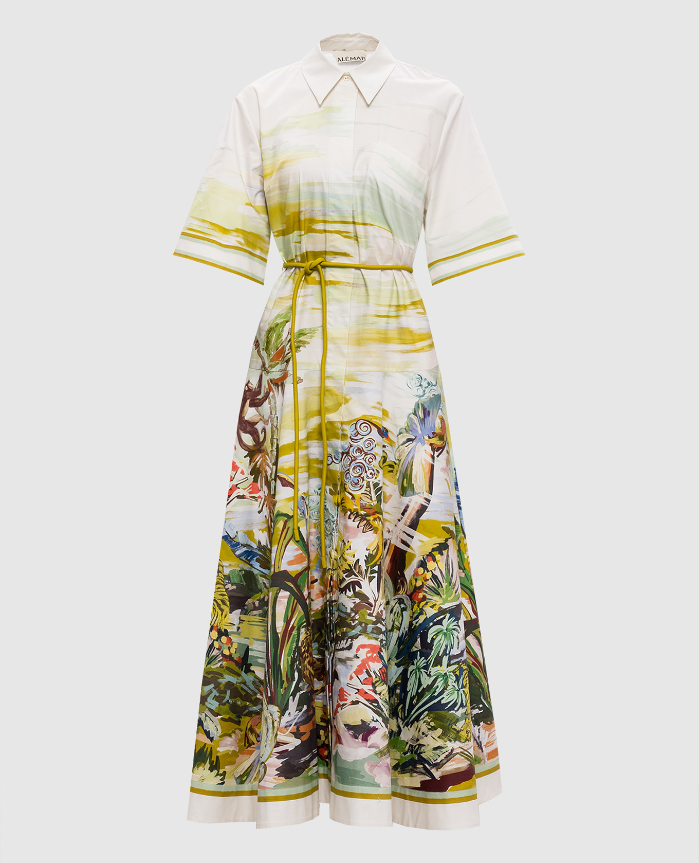 

Бежевое платье-рубашка Jungle Boogie, Голубой, Повседневные платья