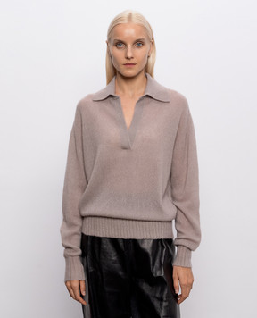 Tom Ford Бежевий джемпер з кашеміром та шовком MAK1440YAX1029