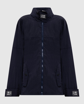Off-White Синя вітровка з логотипом 2VL017F25FAB001