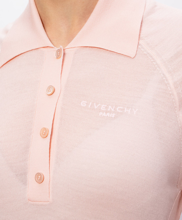 Givenchy Розовое поло из шерсти BW61L64ZU3 изображение 5