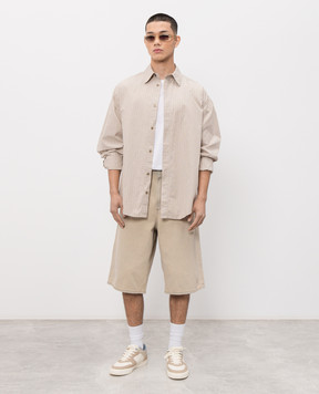 AGOLDE Бежеві джинсові бермуди Fusion Skater A7151141