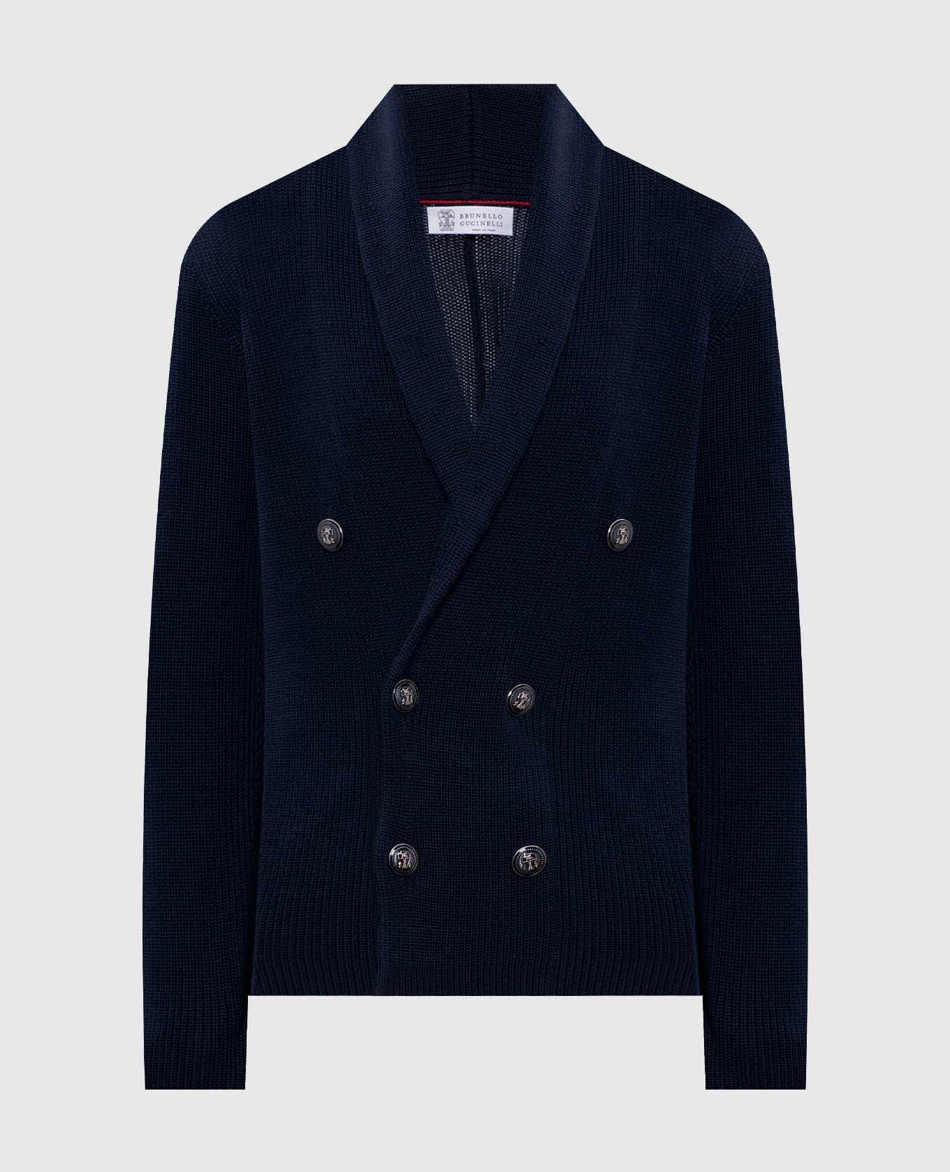 Синий кардиган