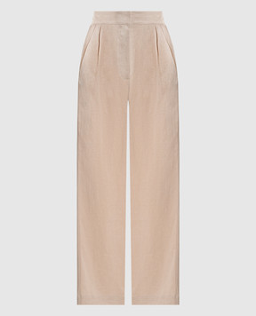 Asceno Бежеві штани Rivello з льону B005F66C510