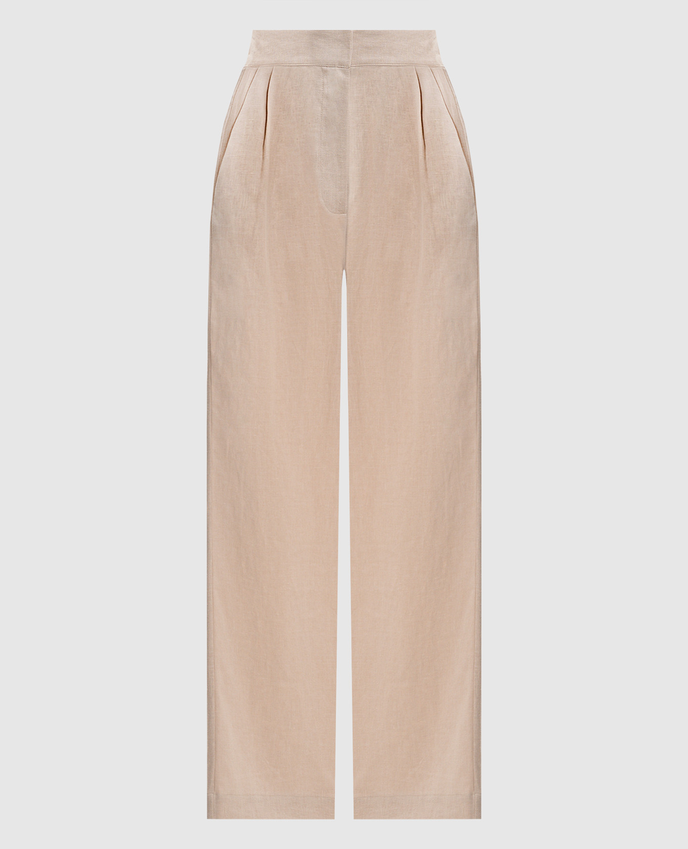 Бежеві штани Rivello з льону