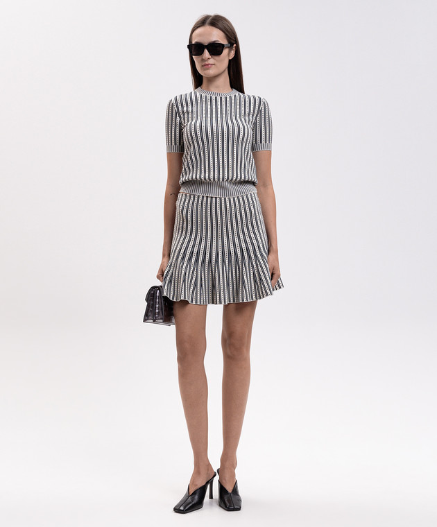 Alexander McQueen Топ кольору айворі в смужку 876343Q1BH0 зображення 2
