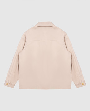 Balmain Дитяча бежева куртка BY2P47G0197