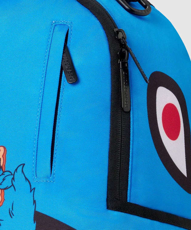 Sprayground Дитячий синій рюкзак SESAME STREET COOKIE MONSTER TAKE A BITE 910B9122NSZ зображення 4
