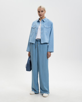 Twinset Біла футболка з фактурним логотипом 261TT2450