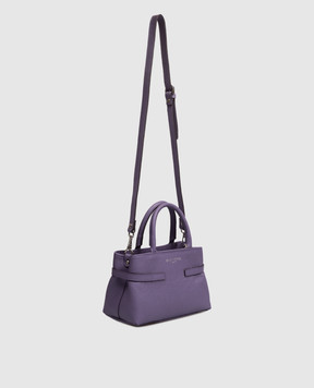 Gianni Notaro Фіолетова шкіряна сумка Dollaro 235DOLLARONIKEL