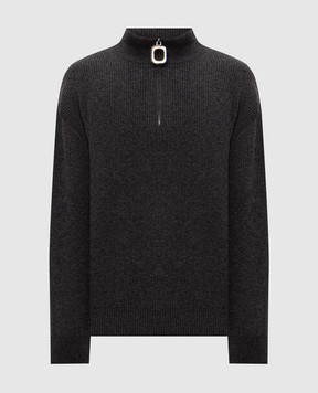 JW Anderson Сірий светр з вовною KW1481YN0542