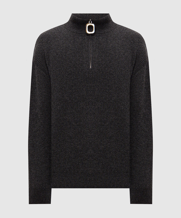 JW Anderson Сірий светр з вовною KW1481YN0542