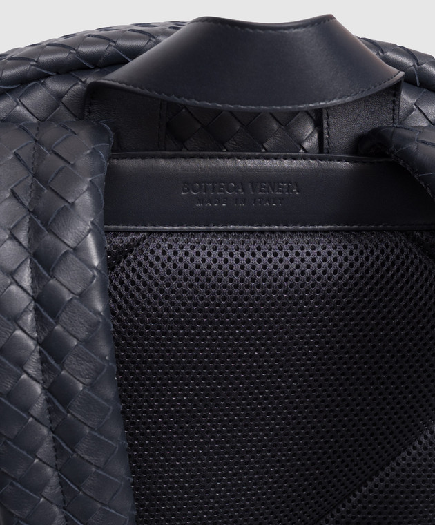 Bottega Veneta Синий кожаный рюкзак Intrecciato 876359V4RT3 изображение 4