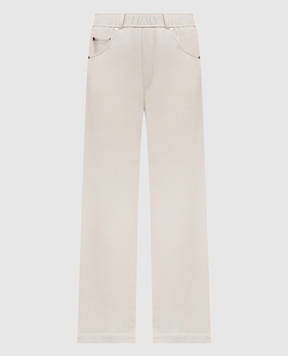 Brunello Cucinelli Бежеві штани MN05NHF499