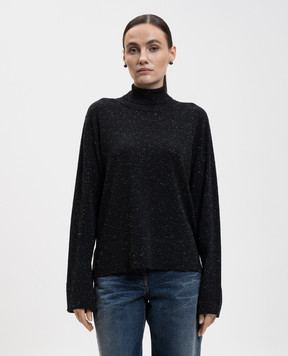 Peserico Черный гольф с шерстью с люрексом E99008F1409771