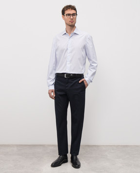 ISAIA Белая рубашка в полоску IM10TCKM442