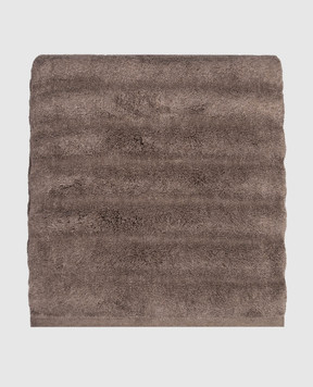 Hamam Коричневое махровое полотенце для тела ASH RIBBED ASHRIBBEDBODYTOWEL