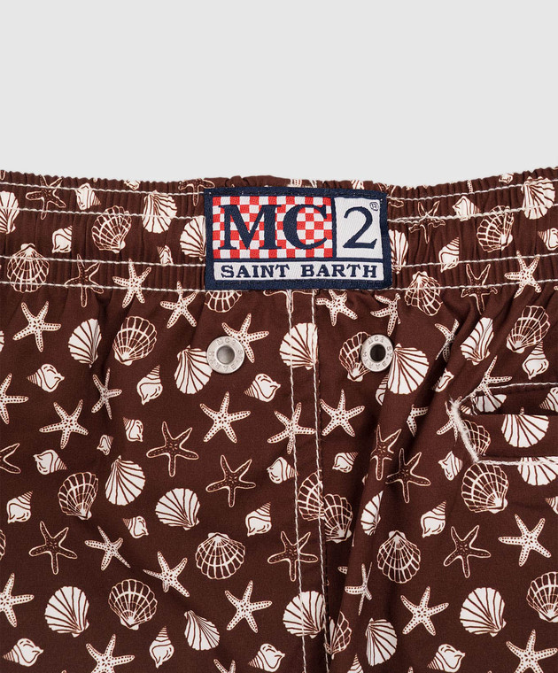 MC2 SAINT BARTH Детские коричневые шорты для плавания Jean JEA002203820L изображение 3