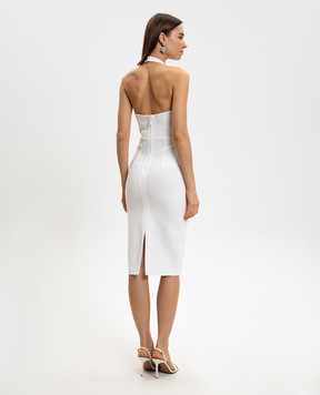 Herve Leger Белое платье WILLA 46HLT8551227