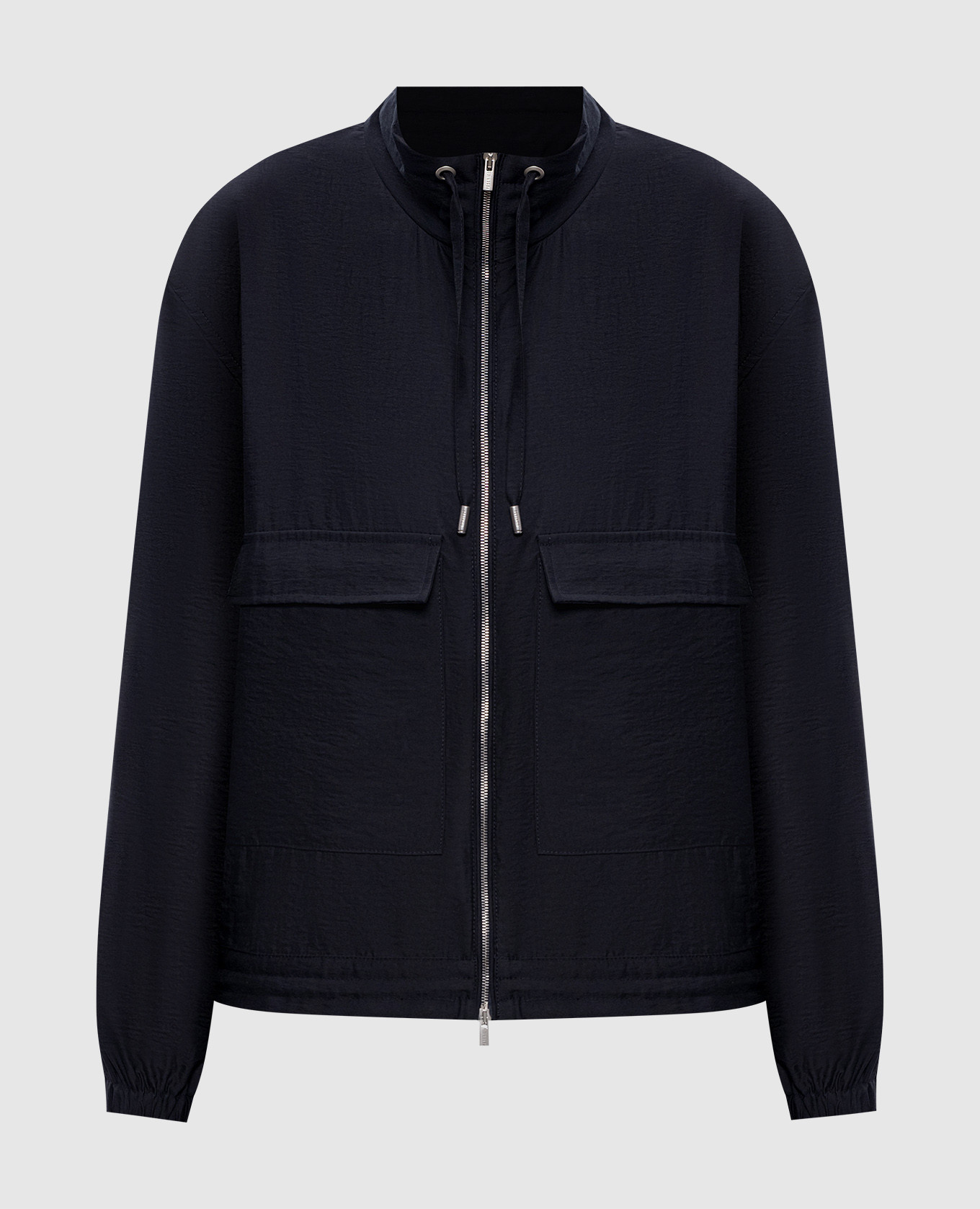 Синяя куртка с цепочкой мониль