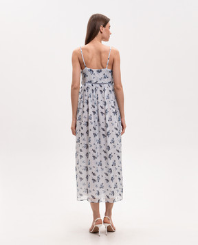 Ballantyne Блакитна сукня із шовку в квітковий принт BLD264SSI20