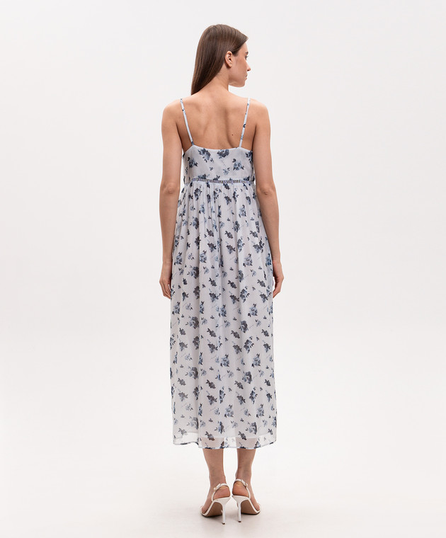 Ballantyne Блакитна сукня із шовку в квітковий принт BLD264SSI20 зображення 3