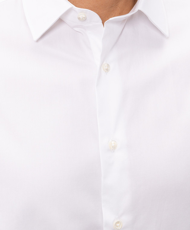 Canali Рубашка белого цвета GR03299NCL70A1 изображение 5