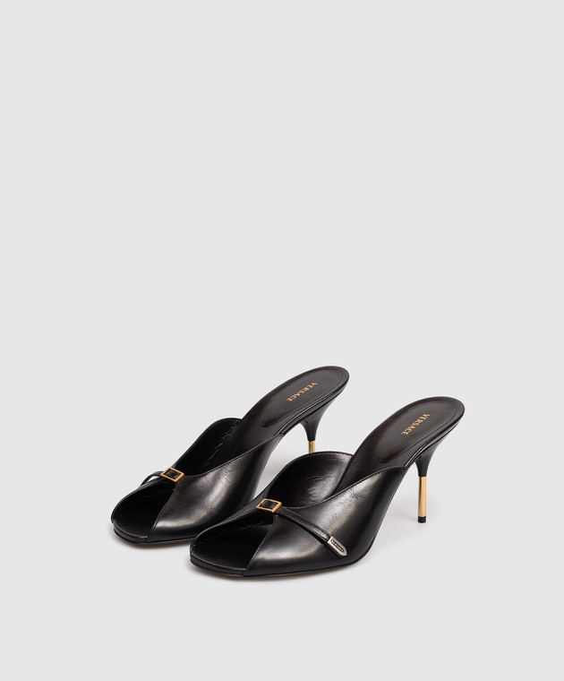 Versace Черные кожаные мюли Nyx 10241341A17282 изображение 2