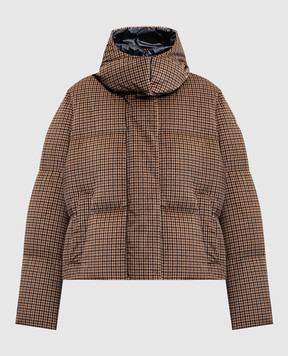 Moncler Коричневий пуховик Quierzy у візерунок K20931A00133598XD