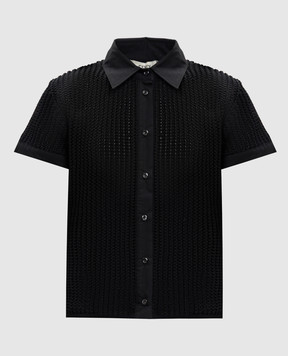 Fendi Черная рубашка с короткими рукавами FZE572AW4N