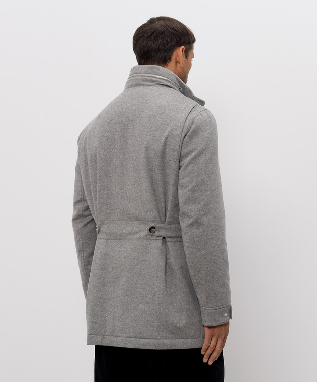 Brunello Cucinelli Серая куртка из кашемира MM4006005 изображение 4