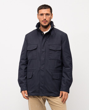 Loro Piana Синя куртка Traveller FAP2835