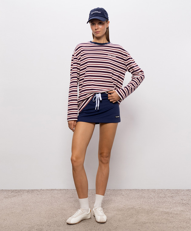 Sporty & Rich Белый лонгслив в полоску TO12485326ST74 изображение 2