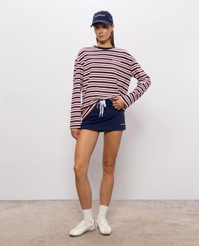 Sporty & Rich Белый лонгслив в полоску TO12485326ST74