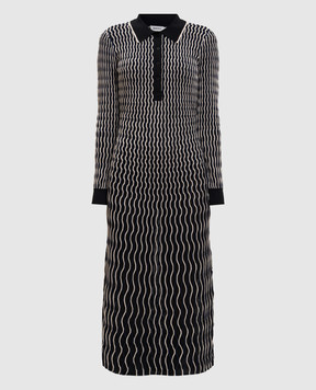 Simkhai Чорна сукня-поло Kassidy у візерунок 5251213K