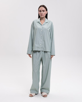 Dore & Rose Зелена піжама в смужку LONGSLEEVESTRIPEDPJ